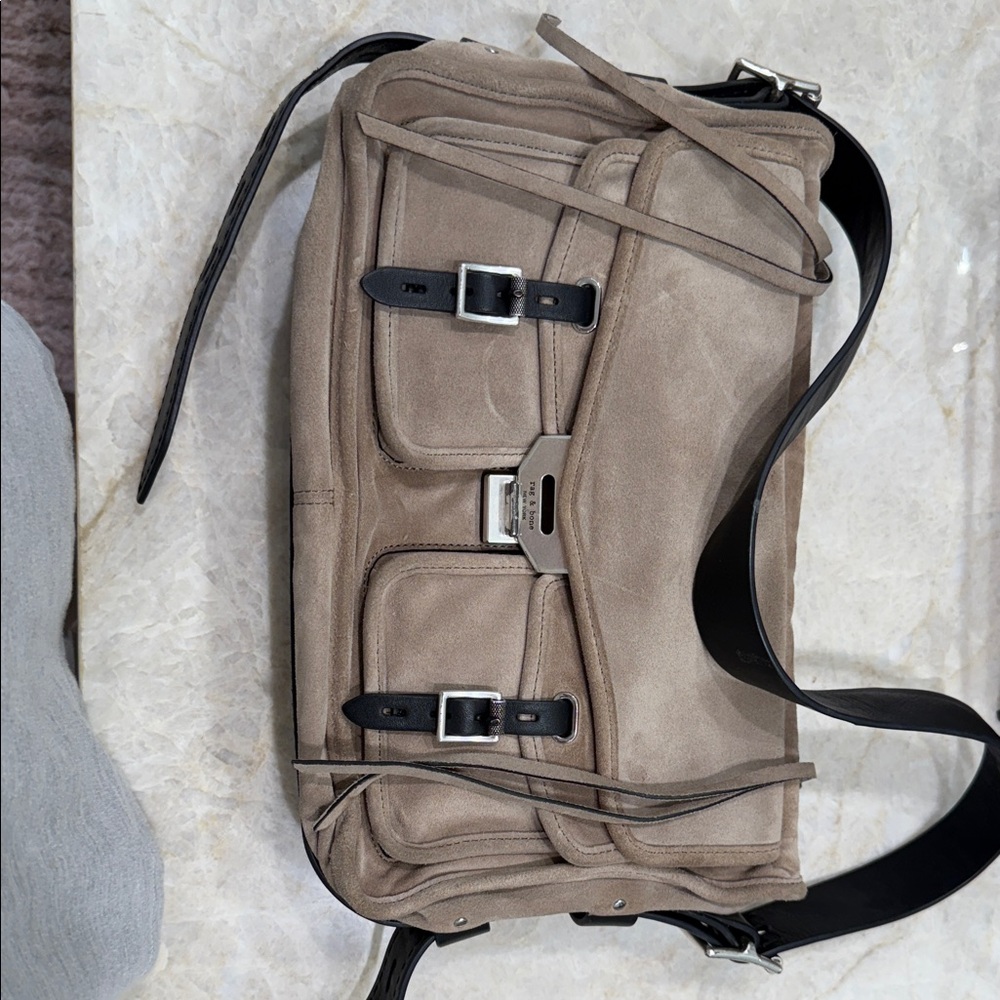 Rag & Bone Suede Tan Utility bag